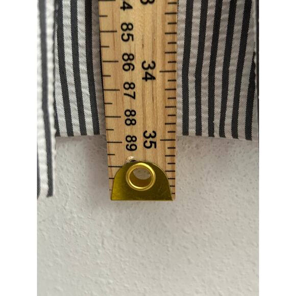 Women's London Times Pinstripe & Lace Seersucker Dress Size 4 Preppy - Picture 5 of 5